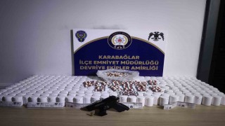 İzmirde binlerce uyuşturucu hap ele geçirildi