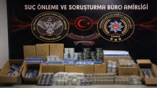 İzmirde kaçak sigara operasyonu: 500 bin adet makaron ele geçirildi