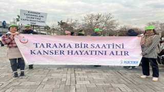 İzmirde rahim ağzı kanserine dikkat çekmek için pedal çevrildi