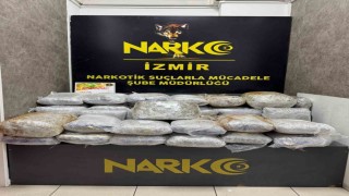 İzmirde uyuşturucu operasyonu: 65 kilo skunk ele geçirildi