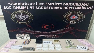 İzmirde uyuşturucu satan sevgililer yakalandı