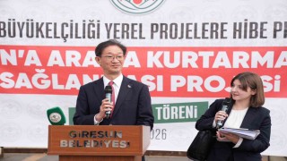Japonyadan Giresun Belediyesine kurtarma aracı desteği