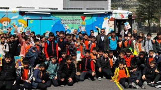 Kahramanmaraşta mobil kütüphane kırsal bölgelerde