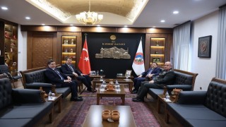Kara Kuvvetleri Komutanı Tokel ve Bakan Yardımcısı Ayhandan Vali Çiçeke ziyaret