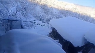 Karabükte köylerde kar kalınlığı 1.5 metreyi aştı