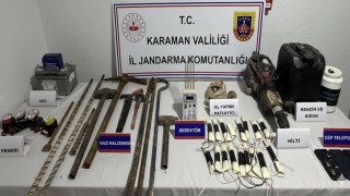 Karamanda el yapımı dinamit ele geçirildi: 6 tutuklama