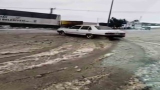 Karda drift keyfi pahalıya patladı