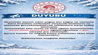 Karlıovada eğitime 1 gün ara verildi