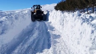 Karsta 18 köy yolu ulaşıma kapalı