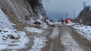 Kastamonuda iki ayrı noktada heyelan meydana geldi