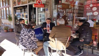 Kaymakam Gündoğdu çarşı esnafıyla buluştu