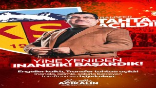Kayserisporun transfer tahtası açıldı