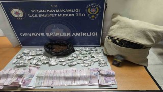 Keşanda yastık içerisine saklanmış uyuşturucu ele geçirildi