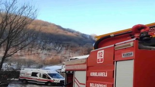 Kırklarelinde korkutan yangın: 2 ev zarar gördü