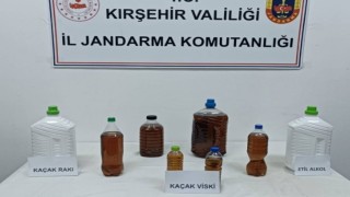 Kırşehirde sahte içki operasyonu: 20 litre alkol ele geçirildi