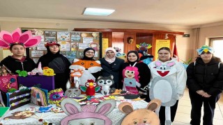 Kız öğrencilerden sağlıklı beslenme etkinliği