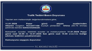 Kocaelide motosiklet, scooter ve motokuryelerin trafiğe çıkışı yasaklandı