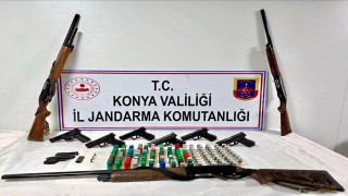 Konyada silah operasyonu: 2 tutuklama