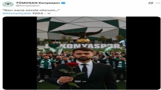 Konyaspordan Ahmet Çalık paylaşımı