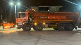 Kütahyada Karayolları ekipleri teyakkuzda