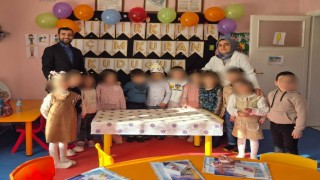Mahmudiyede minik öğrenciler için Kuran-ı Kerime geçiş ve karne merasimi düzenlendi