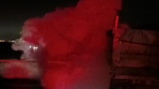 Malatyada amonyum nitrat yüklü tırda korkutan yangın