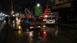 Malatyada istinat duvarı çöken bina tahliye edildi