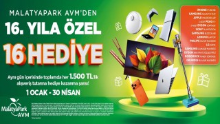 MalatyaPark AVMden 16. Yıla özel büyük çekiliş kampanyası