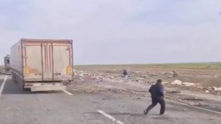 Mardinde iki tır çarpıştı: 2 yaralı
