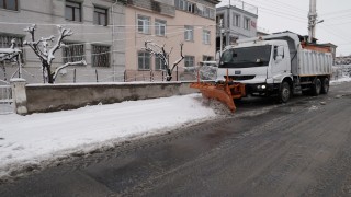 Melikgazide karla mücadele çalışmaları kesintisiz devam ediyor
