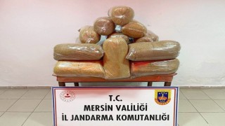 Mersinde 100 kilo kaçak tütün ele geçirildi, 1 kişi gözaltına alındı