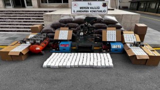 Mersinde kaçak tütün ve makaron ele geçirildi