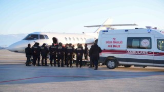 Muşta tedavi gören hasta, uçak ambulansla Ankaraya nakledildi