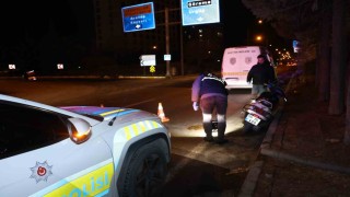 Nevşehirde devrilen motosikletin sürücüsü yaralandı