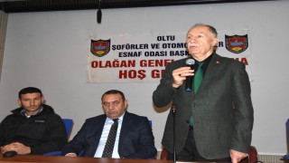 Oltu Şoförler ve Otomobilciler Odasında seçim heyecanı