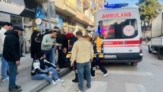 Orduda motosiklet yayaya çarptı: 2 yaralı