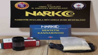Orduda otobüsteki yolcunun üzerinde uyuşturucu madde ele geçirildi: 1 tutuklu