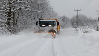 Orduda yükseklerde kar kalınlığı 1,5 metreye ulaştı, bir günde 358 mahalle yolu açıldı