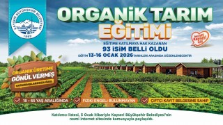 Organik Tarım Temel Eğitim Programına katılmaya hak kazananlar açıklandı