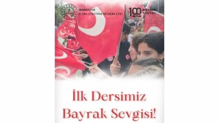 Osmaniye’de İlk Ders Bayrak Sevgisi