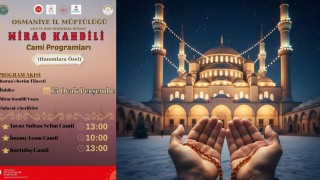 Osmaniye’de Miraç Kandili Programı