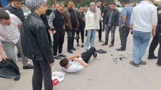 Otoparka dönen otomobil ile motosiklet çarpıştı: 1 yaralı