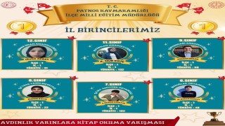 Patnosta aydınlık yarınlara adlı kitap okuma yarışması sonuçları açıklandı