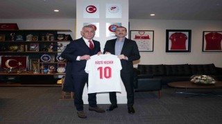 Rüştü Reçber, TFF Başkanı Hacıosmanoğlu ile görüştü