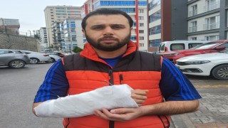 Sahipsiz köpeklerin saldırısından kaçmak isterken bileği kırıldı