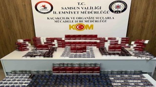 Samsunda kaçak sigara operasyonu: 23 bin 160 makaron ele geçirildi