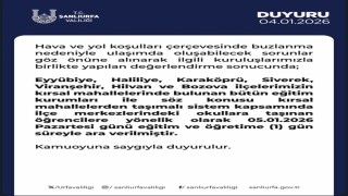Şanlıurfada bazı ilçelerin kırsal bölgedeki okulları tatil edildi