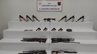 Şanlıurfada çok sayıda silah ve mühimmat ele geçirildi: 7 gözaltı
