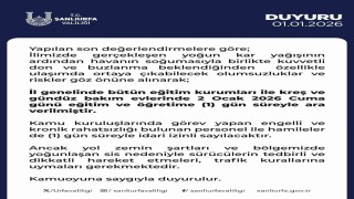 Şanlıurfada eğitime 1 gün ara verildi
