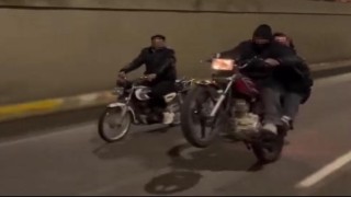 Şanlıurfada trafiği tehlikeye atan motosikletliye ceza